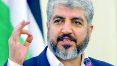 خالد مشعل: لن نفرج عن أسرى إسرائيل إلا بعد وقف العدوان والانسحاب من غزة
