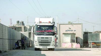 إعادة فتح معبر كرم أبو سالم مع غزة