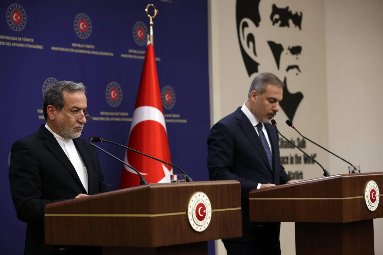 تركيا وإيران تؤكدان ضرورة العمل لوقف النار في غزة